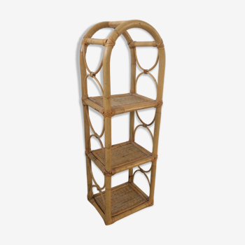 Vintage rattan shelf