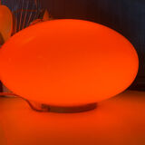 UFO lamp vintage with orange glass globe