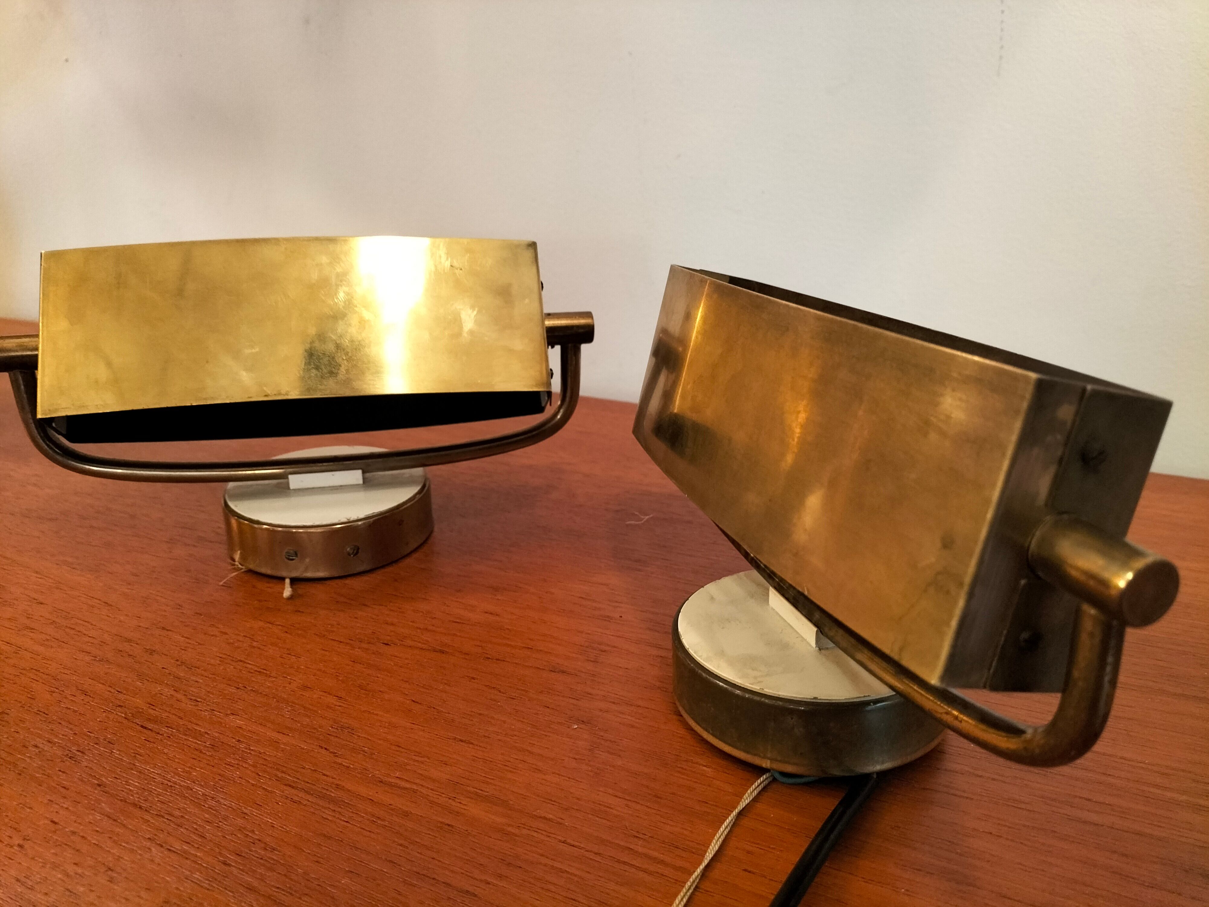 Pair wall lamps