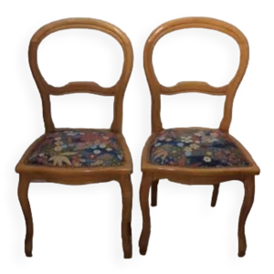 Lot de 2 chaises de chambre