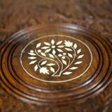 Small Early 20th Century Inlaid Side Table, 1950s