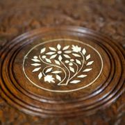 Small Early 20th Century Inlaid Side Table, 1950s