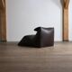 Le bambole chaise longue in brown leather By Mario Bellini for B&B Italia,