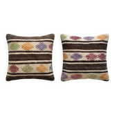 Set of 2 vintage kilim cushion covers 48x51 cm