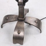 coarse metal sturdy brutalist floor lamp