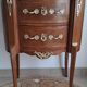 Louis XVI style marquetry bedside table