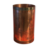 Old copper and brass pot umbrella or deco holder