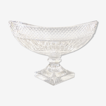 Coupe en cristal taillé, fin XIXe siècle