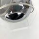 Pair of space age chrome plexiglass sphere table lamps from the 70s