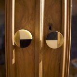 Buffet two body renovated, veneer in olive wood