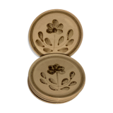 8 dessert plates of Sarreguemines, Jocelyne model