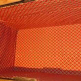 Trunk wooden color black and gold