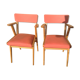 Pair of armchairs seats vintage Red