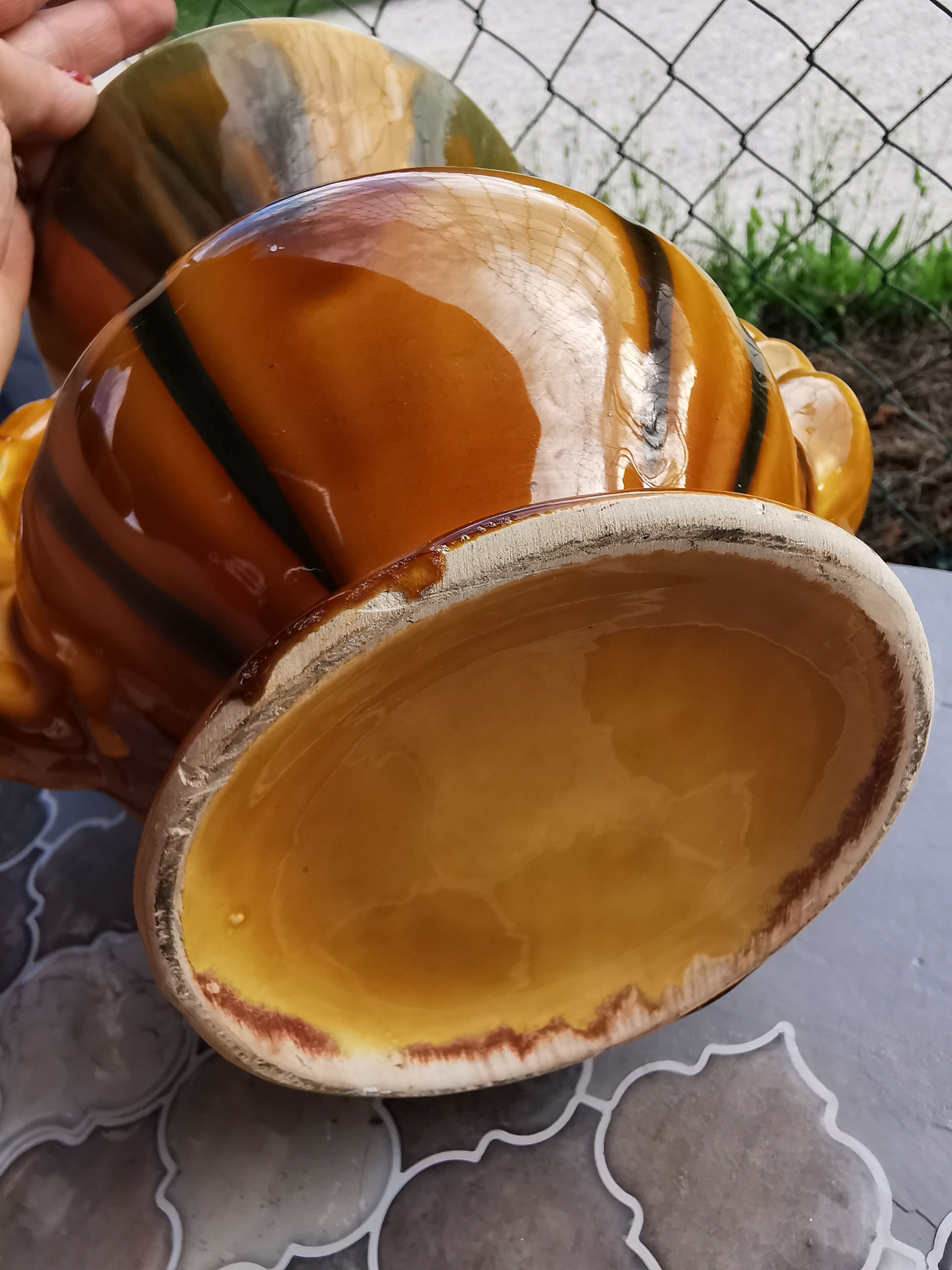 Pair of vintage ceramic vintage vases