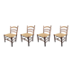 Lot 4 straw chairs