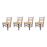 Lot 4 straw chairs