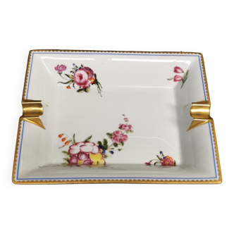 Limoges Porcelain Ashtray Royal Manufacture - Queen's Decoration