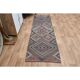 Boho Chic Turkish Pink Vintage Oushak Wool Runner Rug 82x271