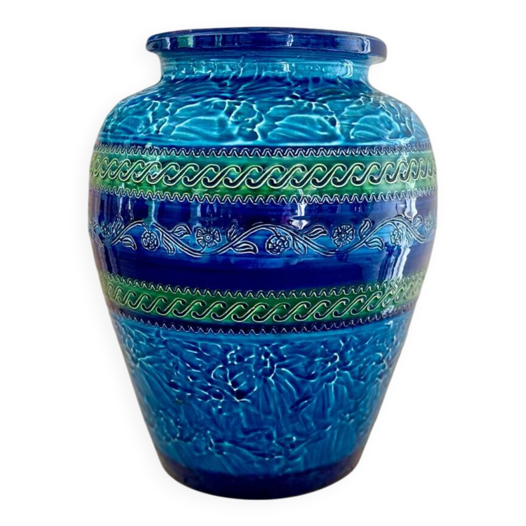 Aldo Londi glazed ceramic vase - 1960.