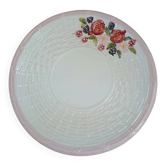 Assiette ancienne en barbotine
