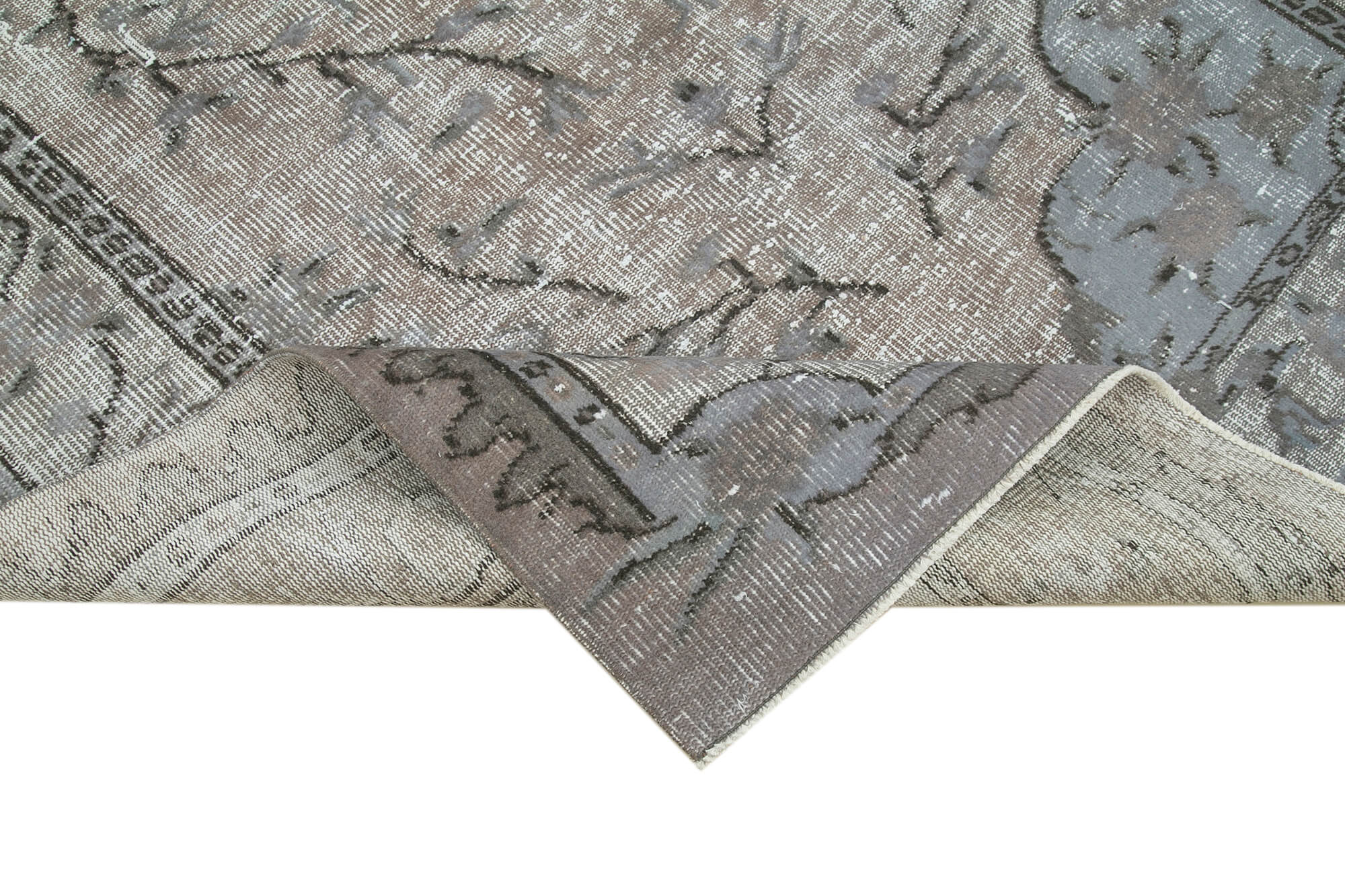Handmade Contemporary Oriental 1970s 172 cm x 282 cm Grey Carpet