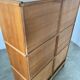 Old MD storage furniture bookcase design Martin Dupuis light oak 1950s vintage