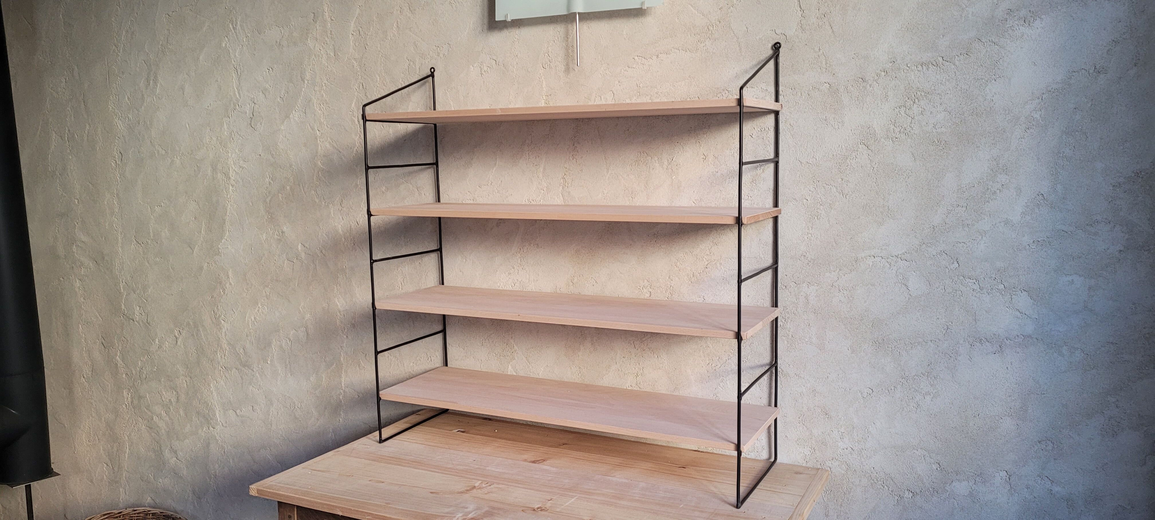 Etagère murale style string vintage