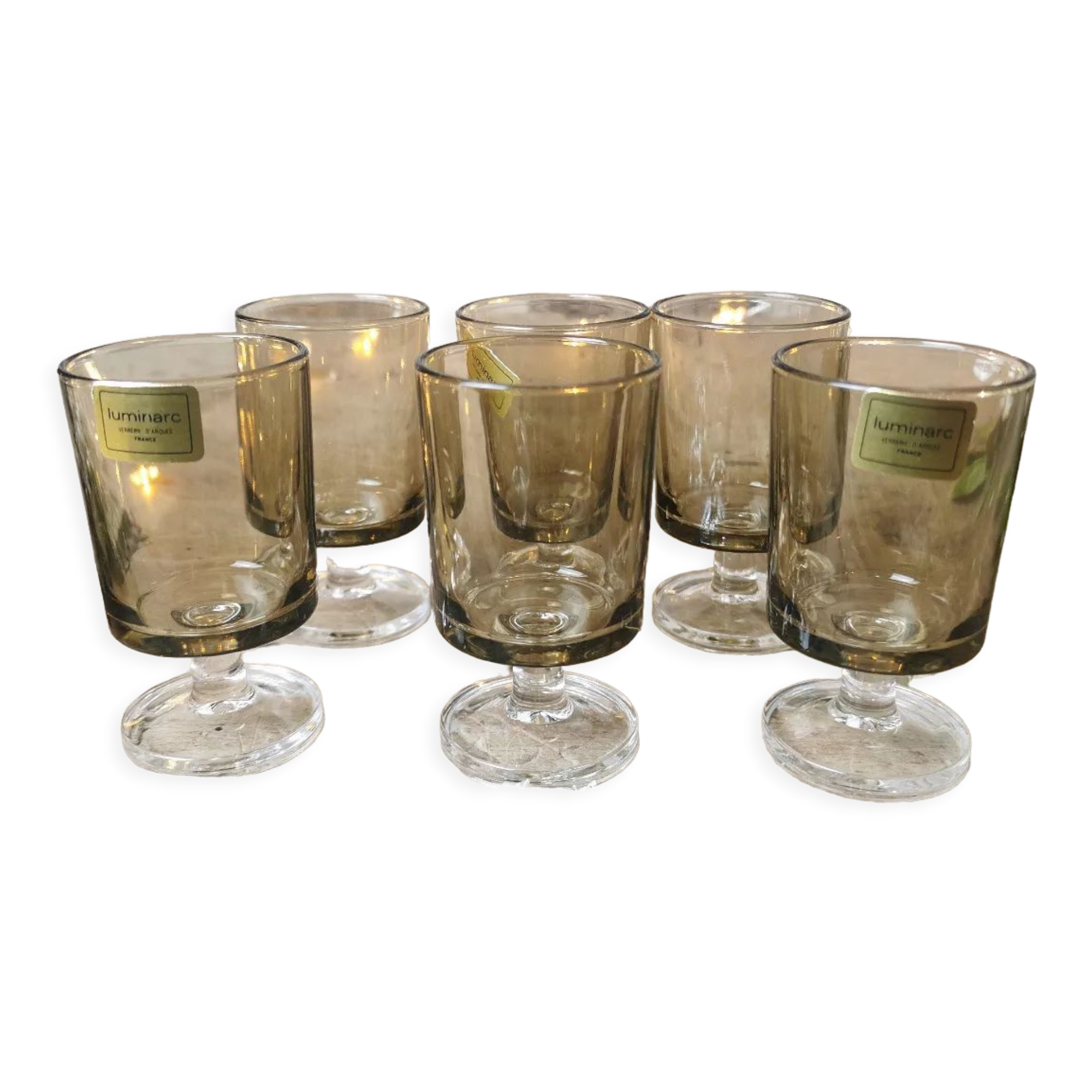 6 vintage luminarc lenses