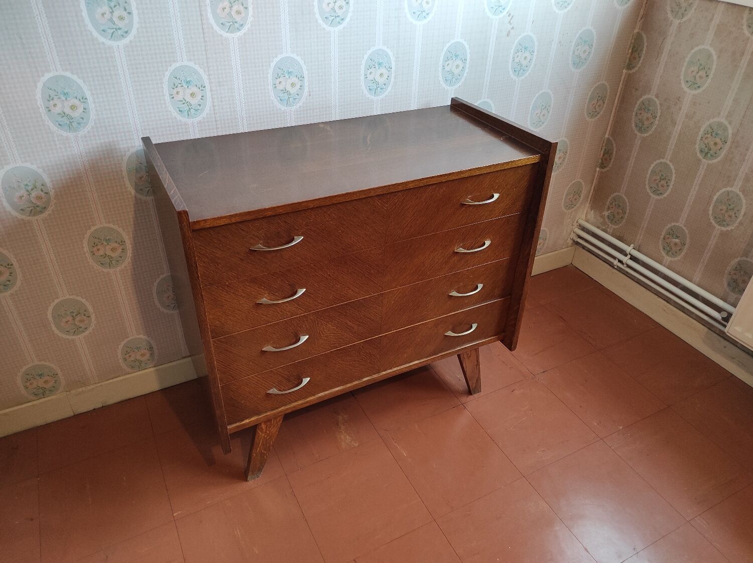 Scandinavian style chest of drawers 4 drawers 1960