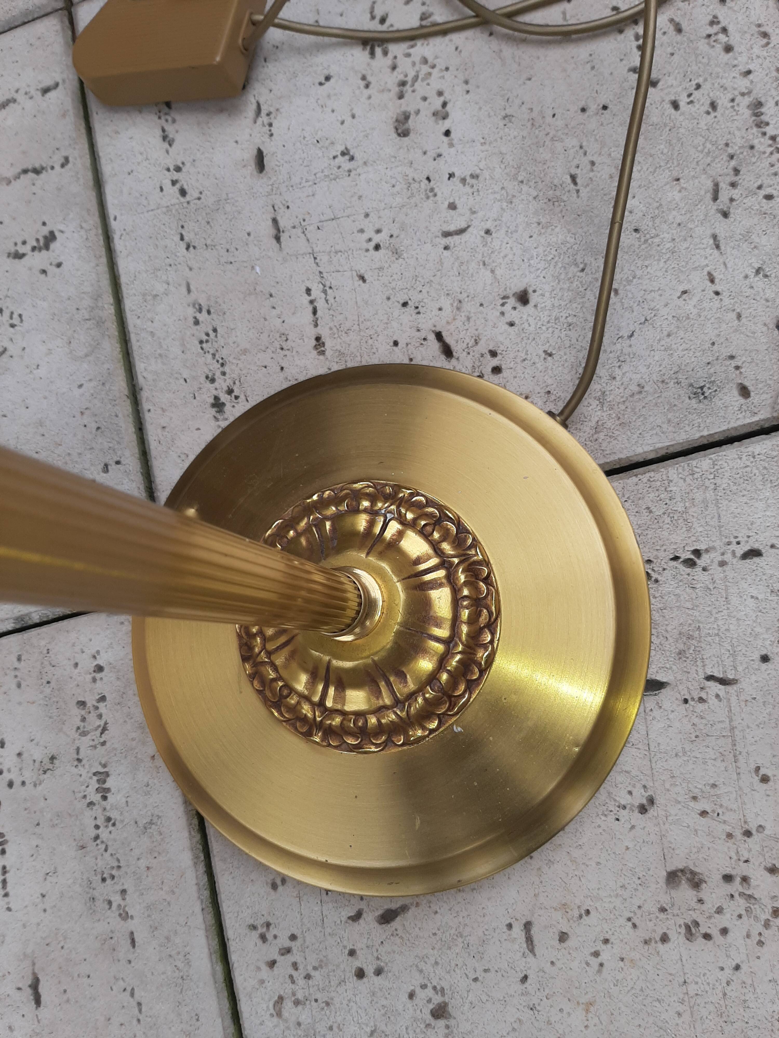 Halogen gilded bronze floor lamp Louis XVI Lucien Gau