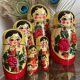 8 poupées russes vintage