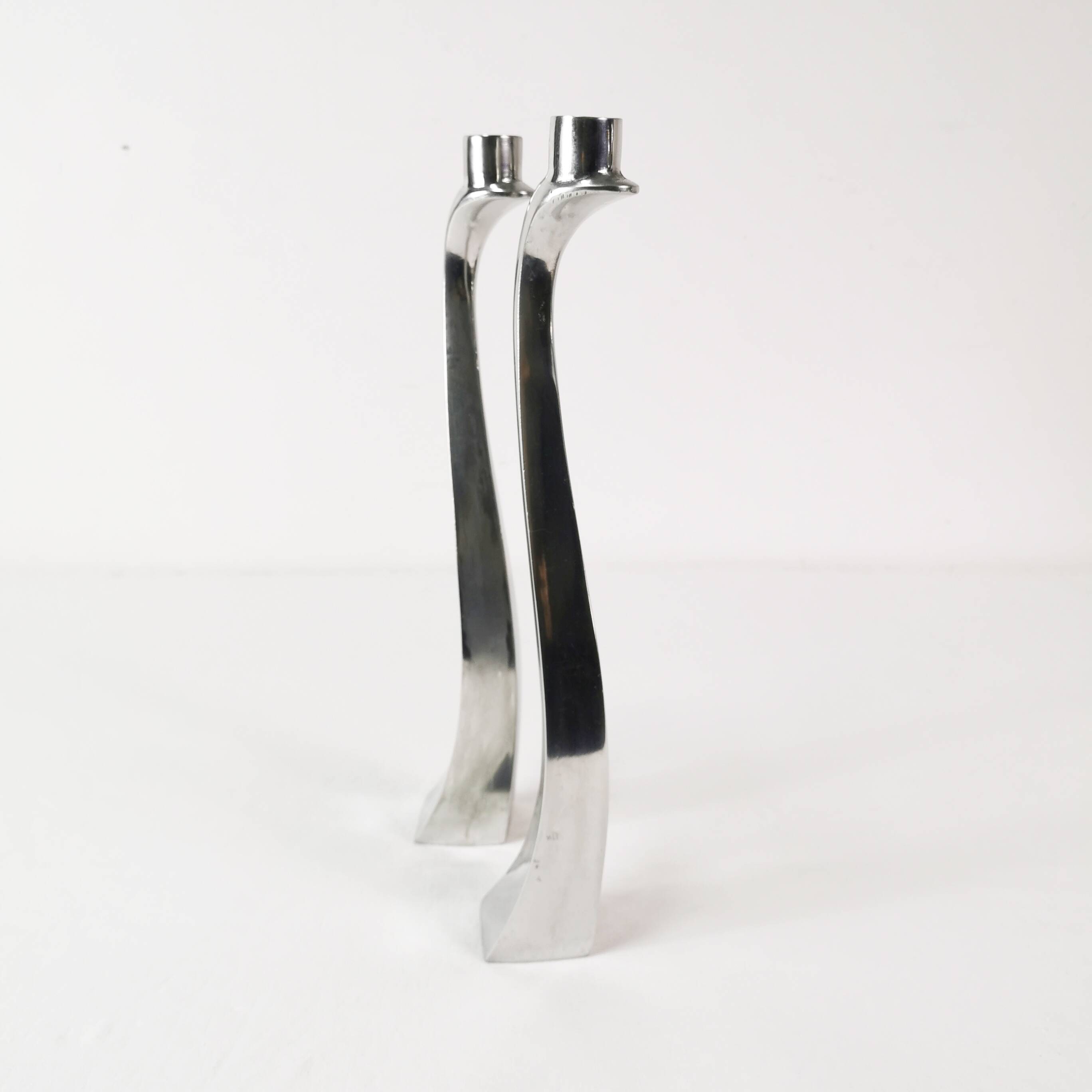 Postmodern "Nessy" candlesticks, Escapade Paris, France, 1980s.