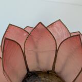 Mother-of-pearl flower candle holders