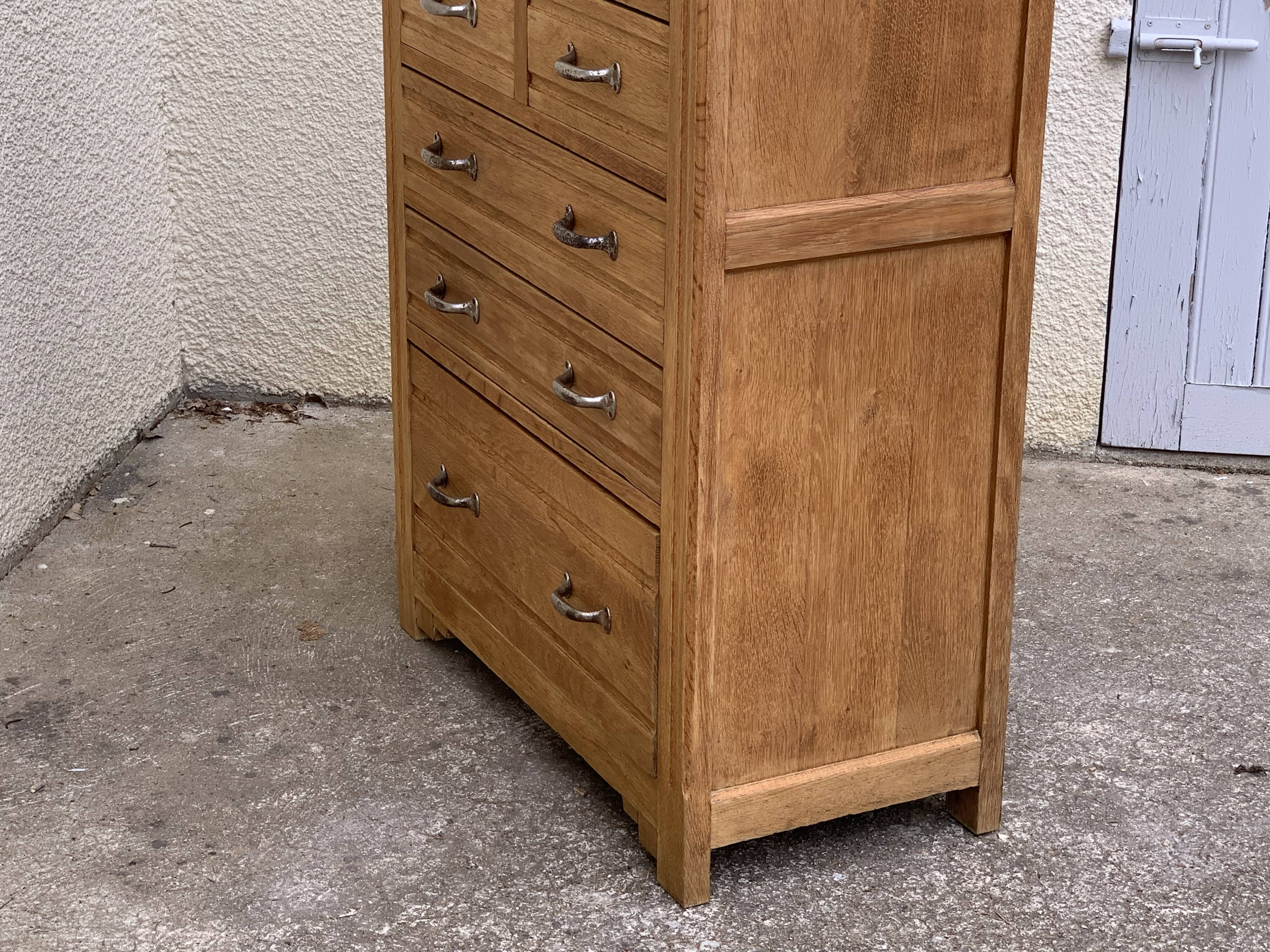 Buffet parisien vitré 1920 bois brut massif