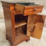 Antique small cabinet French hall cupboard walnut