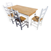 Table ancienne de ferme + 4 chaises
