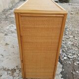 Rattan desk 1980