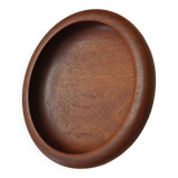 Teak platter, Danish design, 1960s, manufacture: Denmark