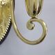 Art Nouveau brass wall sconces Hoffmann style, 1920s