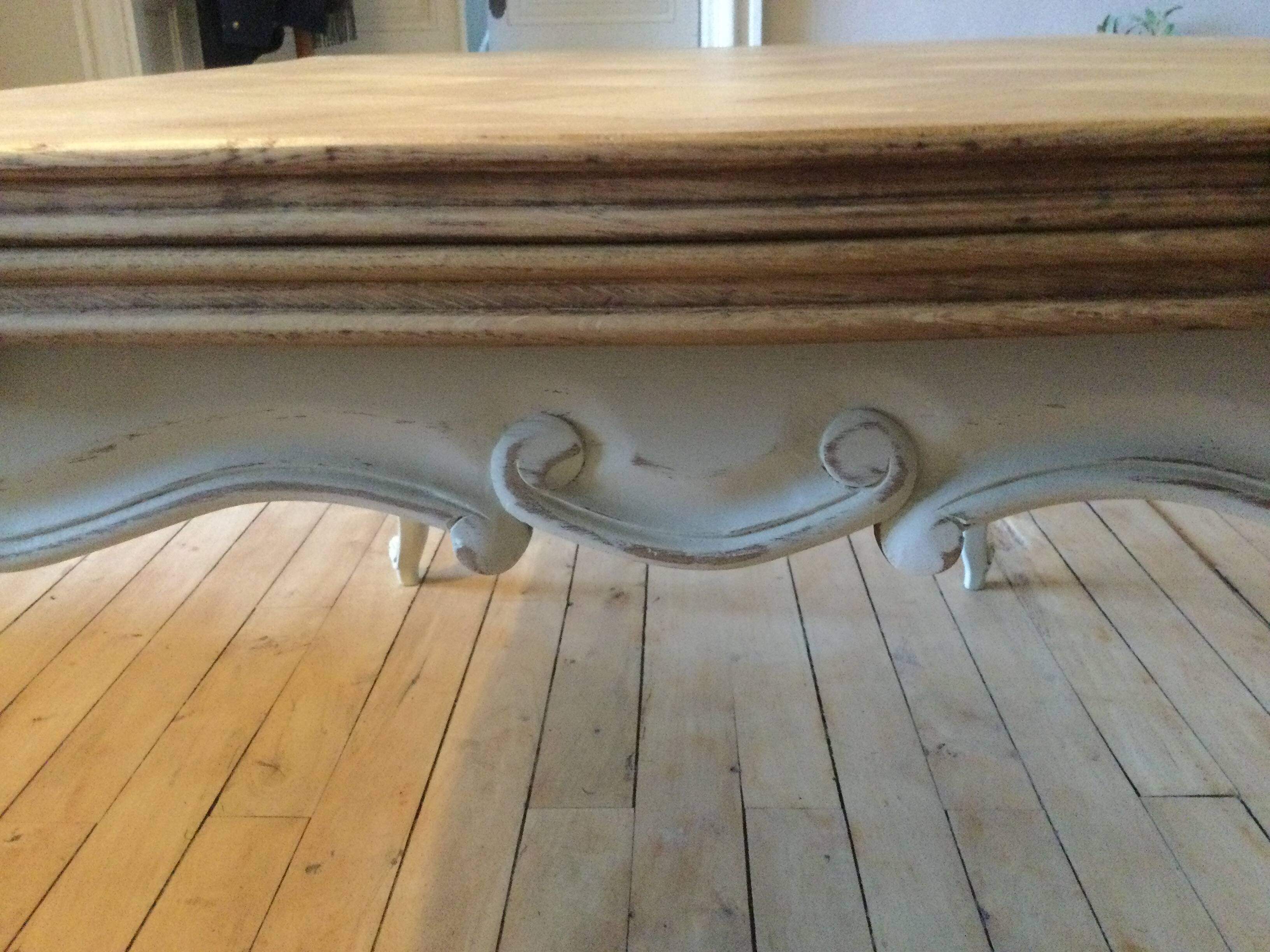 Antique dining table with extensions