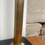 Lamp foot column metal and marble 50s