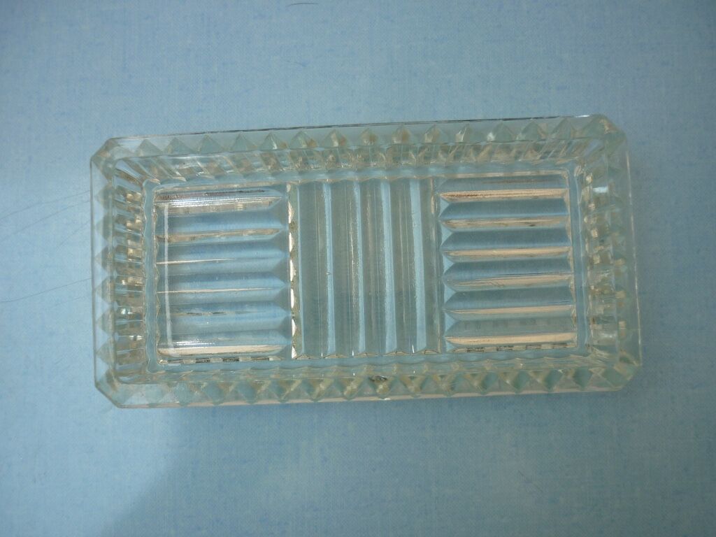 Vintage molded glass ramequin