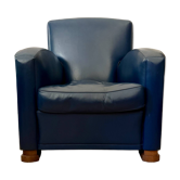 Tabarin Armchair in Leather by Poltrona Frau