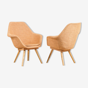 Ensemble de 2 fauteuils par M. Navratil, années 60