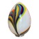 Lampe en verre de style Murano, roseaux multicolores, œuf blanc