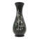 Oriental vase, black lacquer, mother-of-pearl inlay, Japan, 1950s