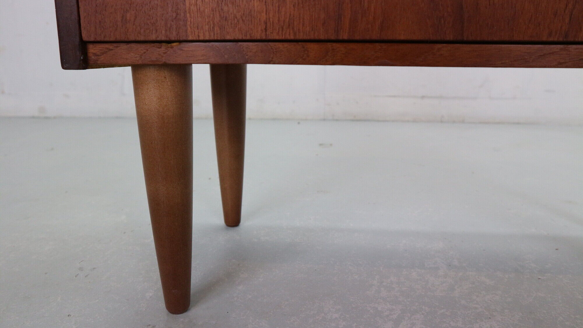 Scandinavian modern teak chest of drawers, small cabinet 1960 denmark