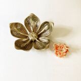 Brass flower ashtray
