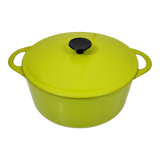 Cocotte en fonte Cousance Le Creuset verte diametre 22 cm