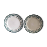 2 Moss Roses flat plates